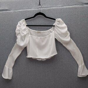 Miss Lola Sheer Crop Top Size M NWT